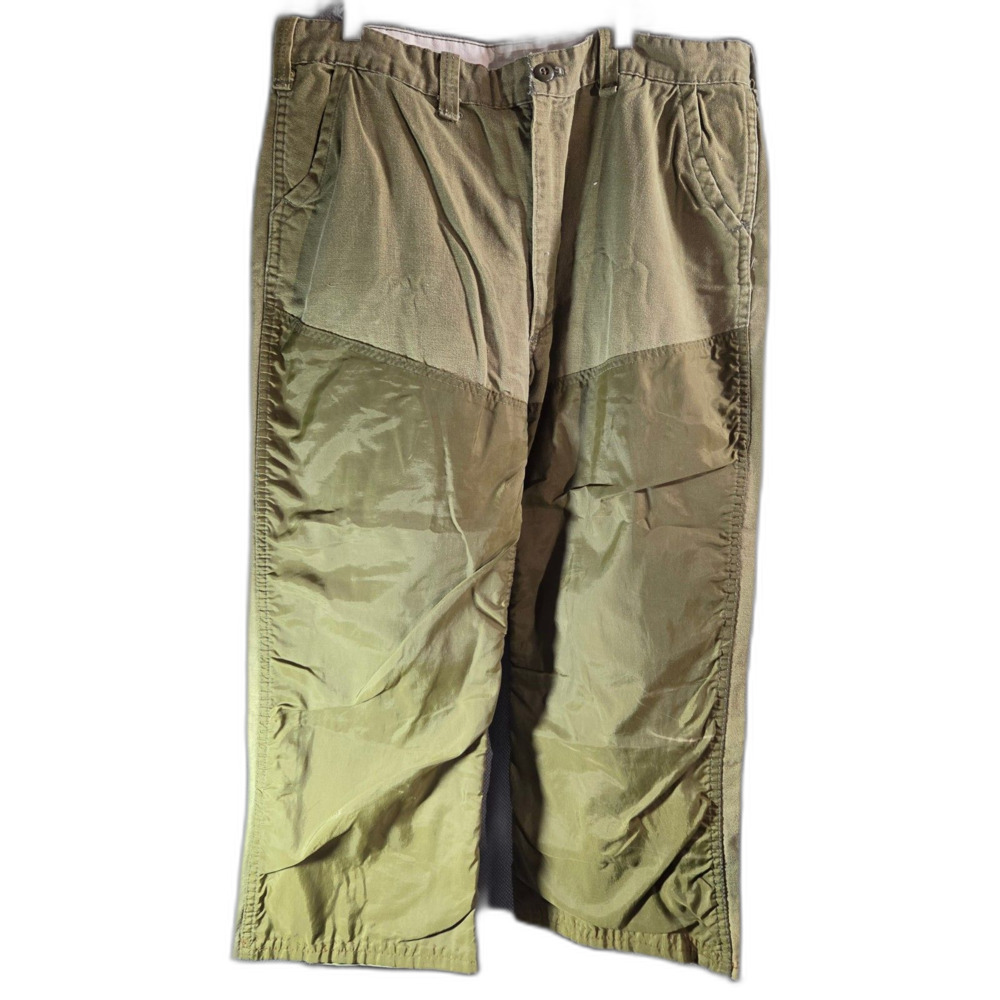 Vintage 1960s Saf-T-Bak Brush Pants Mens 38x22 Hemmed Field Hunting Briar